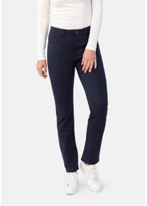 STOOKER WOMEN Damen 5-Pocket-Hose "Milano Jersey Magic Shape Fit", blau, casual, Gr. 42, Twill, 70% Viskose, 25% Polyester, 5% Elasthan, Hosen,