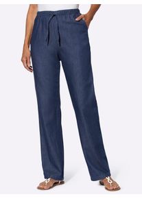 Classic Basics Damen Bequeme Jeans, blau, Gr. 46, unifarben, 100% Baumwolle, Jeans