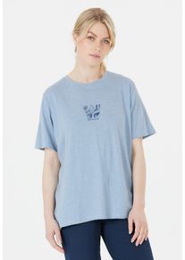 WHISTLER Damen T-Shirt "Hockley", blau, casual, Gr. 40, bedruckt, 100% Baumwolle, Shirts, mit atmungsaktiver Eigenschaft