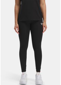 Reebok Damen Leggings, schwarz, Gr. XS, Obermaterial: 93% Baumwolle, 4% sonstige Fasern, 3% Elasthan, Hosen