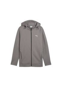 Puma Herren Sweatjacke "EVOSTRIPE Kapuzenjacke Herren", grau, Gr. XS, Obermaterial: 23% Polyester, 77% Baumwolle; Taschenfutter: 100% Baumwolle;