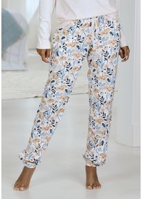 Vivance Dreams Damen Pyjamahose, Gr. 32, rosa, Single Jersey, Obermaterial: 50% Baumwolle, 50% Viskose, gemustert, Basic, Hosen, mit Allover-Muster
