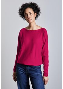 Street One Damen Strickpullover, lila, casual, Gr. 34, unifarben, Stoff, 51% Viskose, 30% Polyester, 19% Nylon, Pullover, aus softem Materialmix