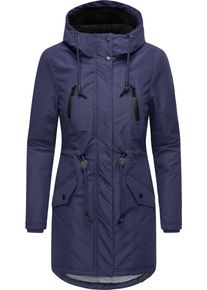Ragwear Damen Wintermantel "Elsien", blau, modisch, Gr. M, Obermaterial: 100% Polyester, Innenfutter: 100% Polyester, Wattierung: 100% Polyester,