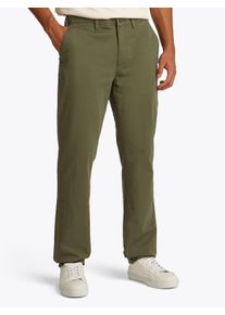 Tommy Hilfiger Herren Chinohose "DENTON CHINO SATIN", grün, casual, Gr. 33, unifarben, Web, Obermaterial: 98% Baumwolle, 2% Elasthan, Hosen, mit