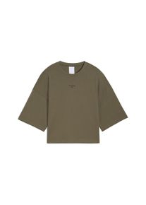 Puma Damen Trainingsshirt "Puma x HYROX Oversize T-Shirt Damen", grün, Gr. L, Obermaterial: 100% Baumwolle; Kragen: 71% Baumwolle, 29% Polyester,