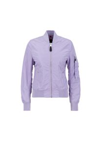 Damen Bomberjacke "Alpha Industries Women - Bomber Jackets MA-1 VF LW Wmn", lila, Gr. L, Alpha Industries, Obermaterial: 100% Nylon, Futter: 100%