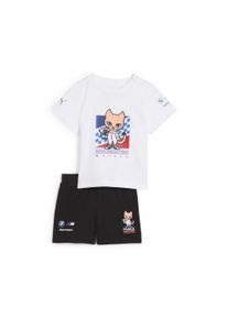 Puma Kinder Jogginganzug "BMW M Motorsport Kurzarm-Set Kinder", weiß, Gr. 68, Obermaterial: 100% Baumwolle, Sportanzüge