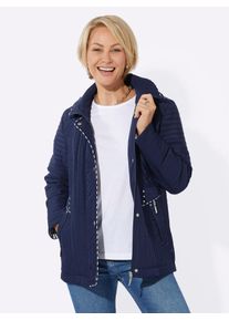 Casual Looks Damen Steppjacke, blau, Gr. 38, unifarben, 100% Polyester, Kapuzenfutter:100% Polyester, Paspelierung:100% Polyester, Wattierung:100%