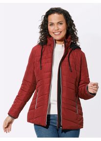 Casual Looks Damen Steppjacke, rot, Gr. 20, unifarben, 100% Polyester, Wattierung:100% Polyester, Jacken