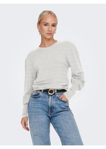 Only Damen Rundhalspullover "ONLFAYE LIFE L/S PULLOVER KNT NOOS", rot, modisch, Gr. L, unifarben, Strick, Obermaterial: 52% Viskose, 28% Polyester,