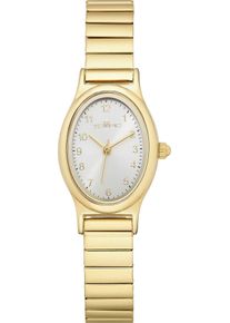 Tempic Damen Quarzuhr, gold, Armbanduhren, Armbanduhr, Damenuhr, Edelstahlarmband, analog, Flexband, Zugband