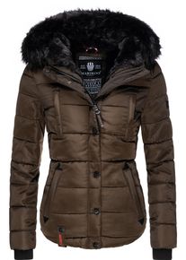 Marikoo Damen Steppjacke "Lotusblüte", braun, modisch, Gr. XS, Oberstoff: 100% Polyester, Futter: 100% Polyester, Wattierung: 100% Polyester,