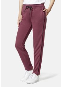 STOOKER WOMEN Damen Sporthose "STOOKER WOMEN Sporthose Galon", lila, sportlich, Gr. S, angeraute Sweatware, 100% Polyester, Hosen, Sporthose Regular
