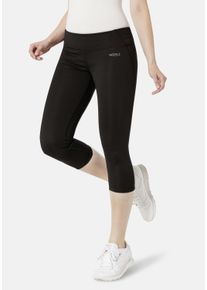 STOOKER WOMEN Damen 3/4-Leggings "High Tech - Poly-Stretch Sport Leggings", schwarz, sportlich, Gr. XL, Stoff, 95% Polyester, 5% Elasthan, Hosen,