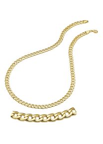 Firetti Damen Goldkette "Schmuck Geschenk Gold 333 Halskette Panzerkette", 45, Gelbgold 585, B: 6,4mm, gold, Gelbgold 585, B:6,4mm, Halsketten, Made