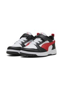 Puma Kinder Sneaker "Puma Rebound V6 Lo Sneakers Kinder", Gr. 27,5, rot, Obermaterial: Synthetik, Textil; Futter: Textil; Laufsohle: Gummi, Schuhe