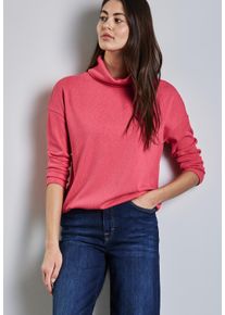 Street One Damen Rollkragenpullover, rot, casual, Gr. 38, unifarben, Strick, Obermaterial: 68% Polyester, 29% Viskose, 3% Elasthan, Pullover, mit