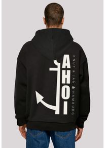 F4NT4STIC Herren Kapuzenpullover "Ahoi Anker Knut & Jan Hamburg", schwarz, casual, Gr. XS, Obermaterial: 100% Baumwolle, Pullover, Print