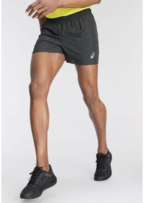 asics Herren Laufshorts "CORE 5IN SHORT", grau, sportlich, Gr. M, Obermaterial: 100% Polyester, Hosen