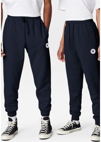 Converse Herren Jogginghose "Converse GO-TO STANDARD FIT CHUCK TAYLOR PATCH PANTS", schwarz, sportlich, Gr. XS, unifarben, Jersey, Obermaterial: 80%