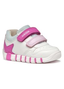 Geox Kinder Lauflernschuh "B IUPIDOO GIRL", Gr. 25, pink, Synthetik, Textil, sportlich, Schuhe, Sneaker, Klettschuh, Mädchenschuh mit großem Stern an
