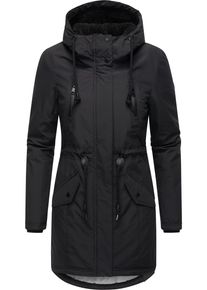 Ragwear Damen Wintermantel "Elsien", schwarz, modisch, Gr. 4XL, Obermaterial: 100% Polyester, Innenfutter: 100% Polyester, Wattierung: 100%