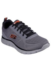 Skechers Herren Slip-On Sneaker "TRACK-LESHUR", Gr. 42, grau, Textil, Lederimitat, sportlich, Schuhe, Freizeitschuh, Trainingsschuh, Schlupfschuh im