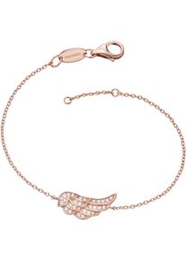 Engelsrufer Damen Armband "Little magic, FLÜGEL, ERB-LILWING-ZI, ERB-LILWING-ZI-R", Silber 925 (Sterlingsilber), rosa, Silber 925 (Sterlingsilber),