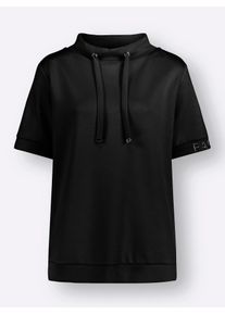 CRÉATION L CREATION L Damen Sweatshirt, schwarz, Gr. 38, unifarben, 50% Modal, 44% Polyester, 6% Elasthan, Sweatshirts