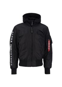 Herren Bomberjacke "Alpha Industries Men - Bomber Jackets", schwarz, Gr. XL, Alpha Industries, Obermaterial: 100% Nylon, Futter: 100% Nylon, Kapuze: