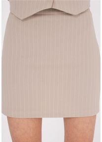 FRESHLIONS Damen Sommerrock, beige, elegant, Gr. M, unifarben, 70% Polyester, 27% Viskose, 3% Elasthan, Röcke, im klassischen Design