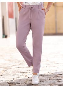 Inspirationen Damen Jogger Pants, lila, Gr. 36, unifarben, 58% Viskose, 36% Polyamid, 6% Elasthan, Hosen