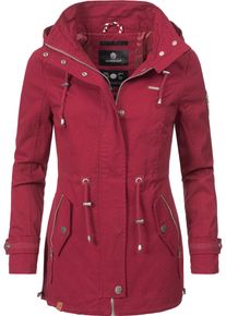 Marikoo Damen Outdoorjacke "Nyokoo", rot, modisch, Gr. S, Oberstoff: 100% Baumwolle; Futter: 100% Polyester; Wattierung: 100% Polyester; Ärmelfutter:
