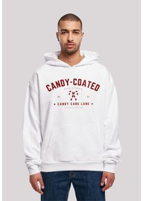 F4NT4STIC Herren Kapuzenpullover "Weihnachten Candy Coated Christmas", weiß, casual, Gr. XL, Obermaterial: 100% Baumwolle, Pullover, Weihnachten,