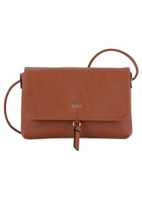 Tom Tailor Damen Umhängetasche "Luna", braun, Polyurethan, Polyurethan (PU), clean, unifarben, gepflegt, Taschen, mit hochglänzendem Logo und kleinem
