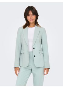 Only Damen Longblazer "ONLRAVEN LIFE L/S FIT BLAZER CC TLR", grau, modisch, Gr. 36, unifarben, Obermaterial: 74% Polyester, 20% Viskose, 6% Elasthan,