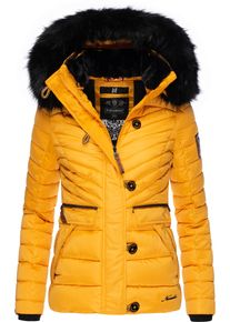Navahoo Damen Winterjacke "Wisteriaa", gelb, casual, Gr. S, Oberstoff: 100% Polyester, Futter: 100% Polyester, Wattierung: 100% Polyester,