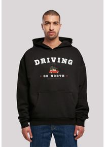 F4NT4STIC Herren Kapuzenpullover "Driving Home Weihnachten", schwarz, casual, Gr. S, Obermaterial: 100% Baumwolle, Pullover, Weihnachten, Geschenk,