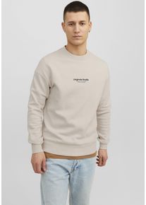 Jack & Jones JACK & JONES Herren Sweatshirt "JORVESTERBRO SWEAT CREW NECK NOOS", weiß, modisch, Gr. XXL, bedruckt, angeraute Sweatware, Obermaterial: 70%