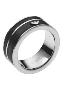 Emporio Armani Damen Fingerring "EGS2032040", 21, Edelstahl, 10mm, schwarz, Edelstahl, Fingerringe