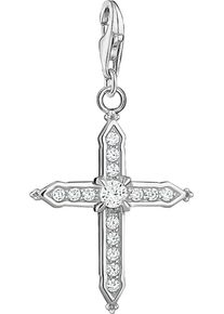 Thomas Sabo Damen Charm-Einhänger "Charm-Anhänger Kreuz, 1732-051-14", bunt, Silber 925 (Sterlingsilber), Charms, mit Zirkonia (synth.)