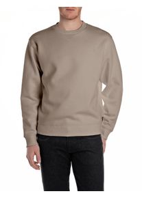 Replay Herren Sweatshirt, grau, casual, Gr. XL, unifarben, Sweatware, Obermaterial: 80% Baumwolle, 20% Polyester, Sweatshirts, mit V-Einsatz am