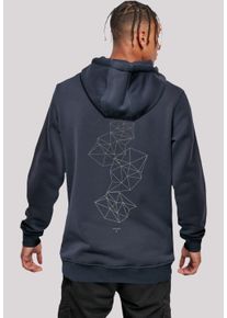 F4NT4STIC Herren Kapuzenpullover "Geometrics Abstract", blau, casual, Gr. XXL, Obermaterial: 65% Baumwolle, 35% Polyester, Pullover, Print