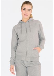 CRUZ Damen Kapuzensweatshirt "Oklahoma", grau, sportlich, Gr. 42, unifarben, 60% Baumwolle, 40% Polyester, Sweatshirts, mit weicher, gebrushter