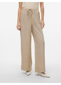 Véro Moda VERO MODA Damen Schlupfhose "VMMELANEY HW LOOSE PANT WVN GA NOOS", grün, modisch, Gr. XL, meliert, Web, Obermaterial: 100% Polyester, Hosen