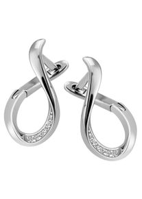 Firetti Damen Paar Creolen "Schmuck Geschenk Silber 925 Ohrschmuck Unendlichkeit Acht-Form", Silber 925 (Sterlingsilber), silber, Silber 925