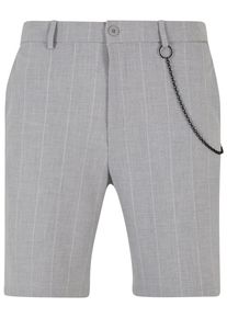2Y STUDIOS Herren Sweatshorts "2Y Studios Herren 2Y Striped Shorts", grau, Gr. S, gestreift, 70% Baumwolle, 27% Polyester, 3% Elasthan, Hosen