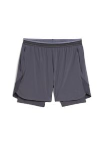 Puma Herren Trainingsshorts "TRAINING TECH 2-in-1-Shorts Herren", grau, Gr. M, Obermaterial: 13% Elasthan, 87% Polyester; Innenmaterial: 15%