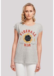 F4NT4STIC Damen T-Shirt "Stranger Things Fireball Dice 86", grau, casual, Gr. 4XL, Obermaterial: 100% Baumwolle, Shirts, Premium Qualität